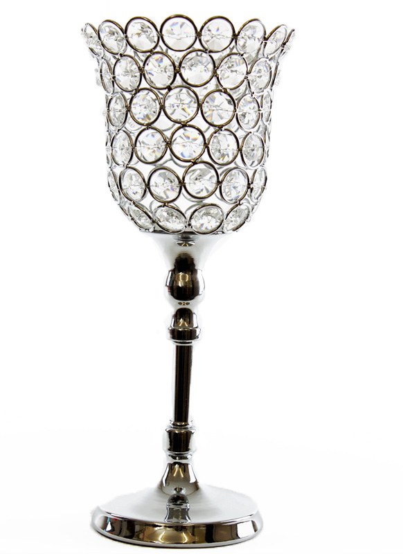 Picture of Crystal candle holder 11" x 5"